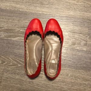 Chloe “Lauren” Scalloped Ballet Flats